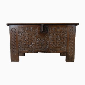 Large Flemish Oak Chest, 1700