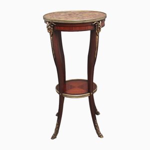 French Mahogany and Marble Top Occasional Table, 1880