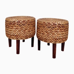 Small Rope Stools by Adrien Audoux & Frida Minet, Set of 2
