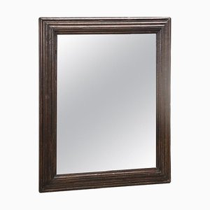 Antique Wall Mirror with Frame in Poplar Wood, 1880s