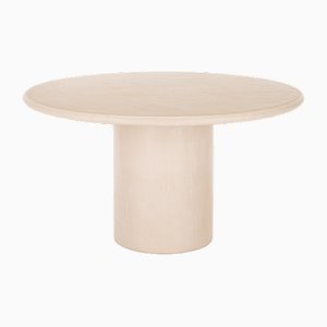 Round Natural Plaster Dining Table by Isabelle Beaumont