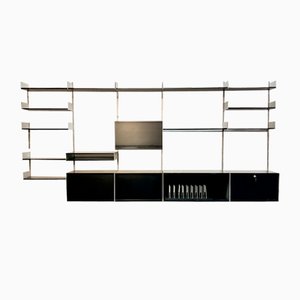 Minimalist Modular Model 606 Wall Unit by Dieter Rams for Vitsoe, 1960s-1970s, Set of 26