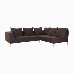 185 Fabric Corner Sofa in Gray Dark Gray by Rolf Benz