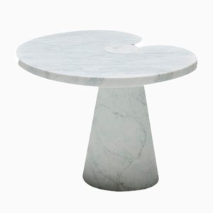 Tavolino in marmo di Carrara di Angelo Mangiarotti per Skipper, 1971