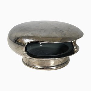 Italian Modern Decorative Table Object in Silver Ceramic, 2000s