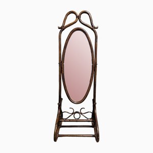 Psyche Mirror in Bamboo and Rattan