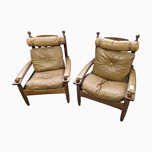 Brazilian Lounge Chairs by Sergio Rodrigues, Set of 2