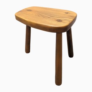 Brutalist Stool in the style of Charlotte Perriand