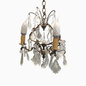 Gilt and Crystal Chandelier