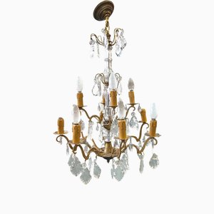 Lustre Style Louis XV Pampilles Cage