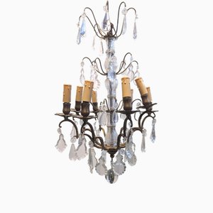Lustre Style Louis XV Pampilles Cage