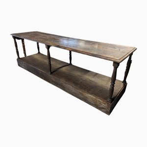 Mesa para cortinas de roble, siglo XIX