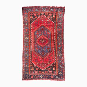 Vintage Geometric Animal Motifs Zanjan Rug