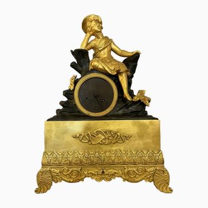 Péndulo Caballero de bronce con doble pátina Epoch Empire