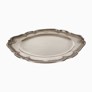 Oval Service Dish in Silver