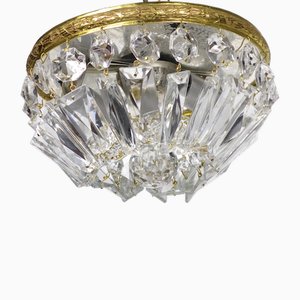 Vintage Crystal Ceiling Lamp from Palwa, 1960