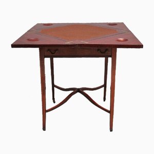Early 20th Century Mahogany and Inlaid Card Table, 1910s