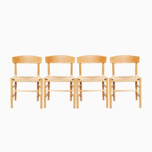 J 39 Shaker Chairs by Børge Mogensen for FDB Møbler, 1947, Set of 4