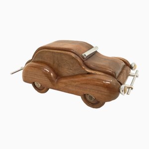 Walnut Car Shape Box, 1950s