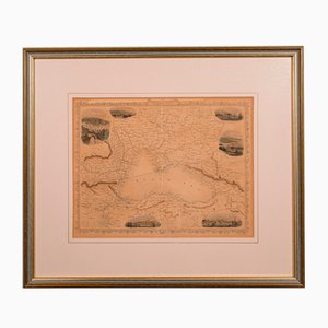 Antica litografia inglese Mappa del Mar Nero