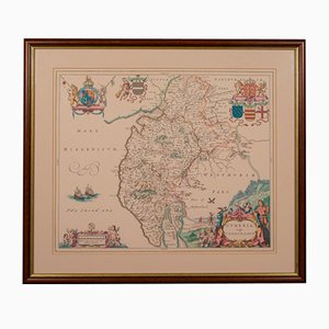 Antica mappa litografia inglese