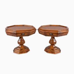 Tables de Chevet Octogonales, 1950s, Set de 2