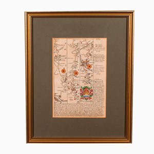 Antique English Coaching Road Map