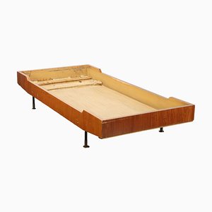 Sofá cama de madera y metal, años 60
