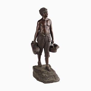 Giuseppe Franzese, Water Carrier, Bronze
