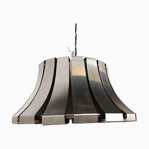 Mid-Century Steel Suspension Lamp by E. Martinelli for Martinelli Luce, 1960