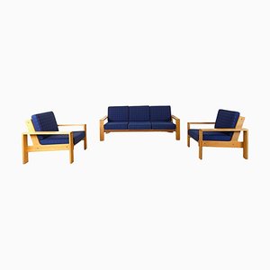 Set di divani vintage, Scandinavia, anni '70, set di 3
