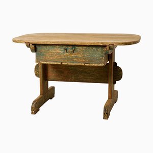 Northern Swedish Country Table with Drawer