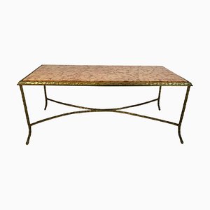 Coffee Table in Gilt Bronze by Maison Baguès, 1950s