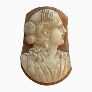 18th Century Cameo Profile of Woman in Agate