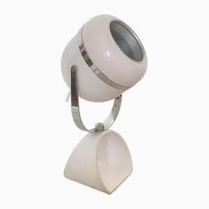 Space Age White Eyeball Table Lamp, 1960s