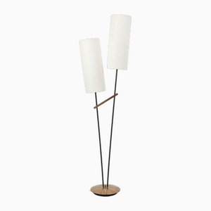 Lampadaire Vintage en Placage