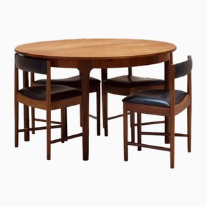 Circular Table and Chairs by Tom Robertson for McIntosh, Set of 4