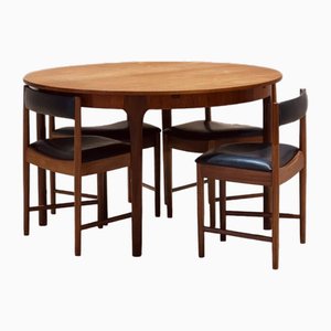 Table Circulaire et Chaises par Tom Robertson pour McIntosh, Set de 4