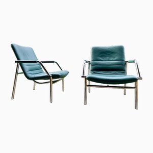 Set of Vintage Leather Armchair, 1990s