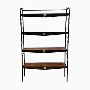 French Splendid Bookcase by Jacques Adnet, 1955