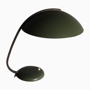 Bauhaus Green Metal Table Lamp, 1930s