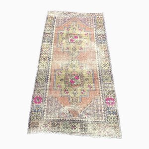 Vintage Faded Oushak Area Rug, 1960s