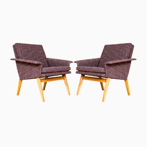 Fauteuils Mid-Century, Tchécoslovaquie, 1960s, Set de 2