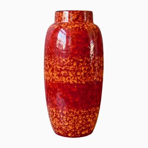 Larrge Orange Vase from Scheurich, 1960s