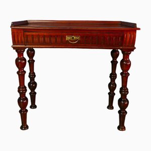 Biedermeier Lady Writing Desk with Drawer in Mahogany, 1890s