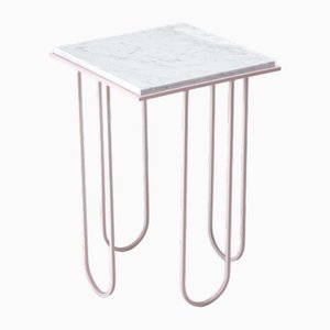 LoLa Carrara Marble Side Table from DFdesignLab