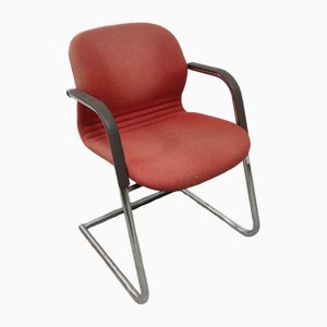 Upholstered Chrome Armchair, West Germany
