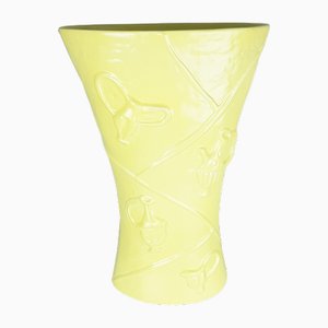 Mid-Century Yellow Ceramic Umbrella Stand by Antonia Campi for S.C.I. Laveno, 1949