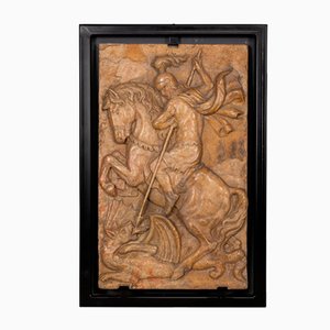 Italian Artist, Plaque of George Slaying the Dragon, 1870, Marble
