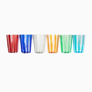 Vintage Drinking Glasses by Nicola Moretti, 2000s, Set of 6